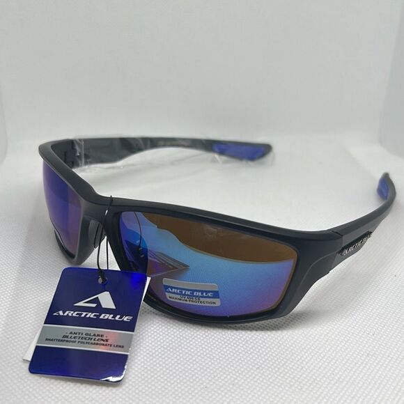 Arctic Blue Mirrored Sunglasses - Picture 1 of 3